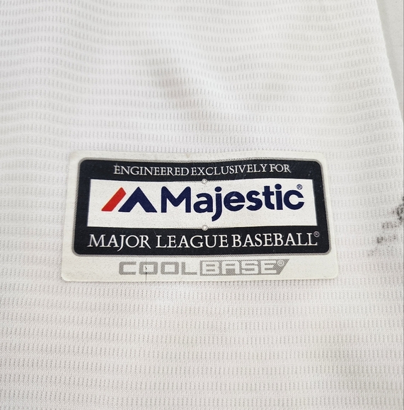 Majestic Blue Jays White Baseball Jersey, size Medium - Picture 11 of 14